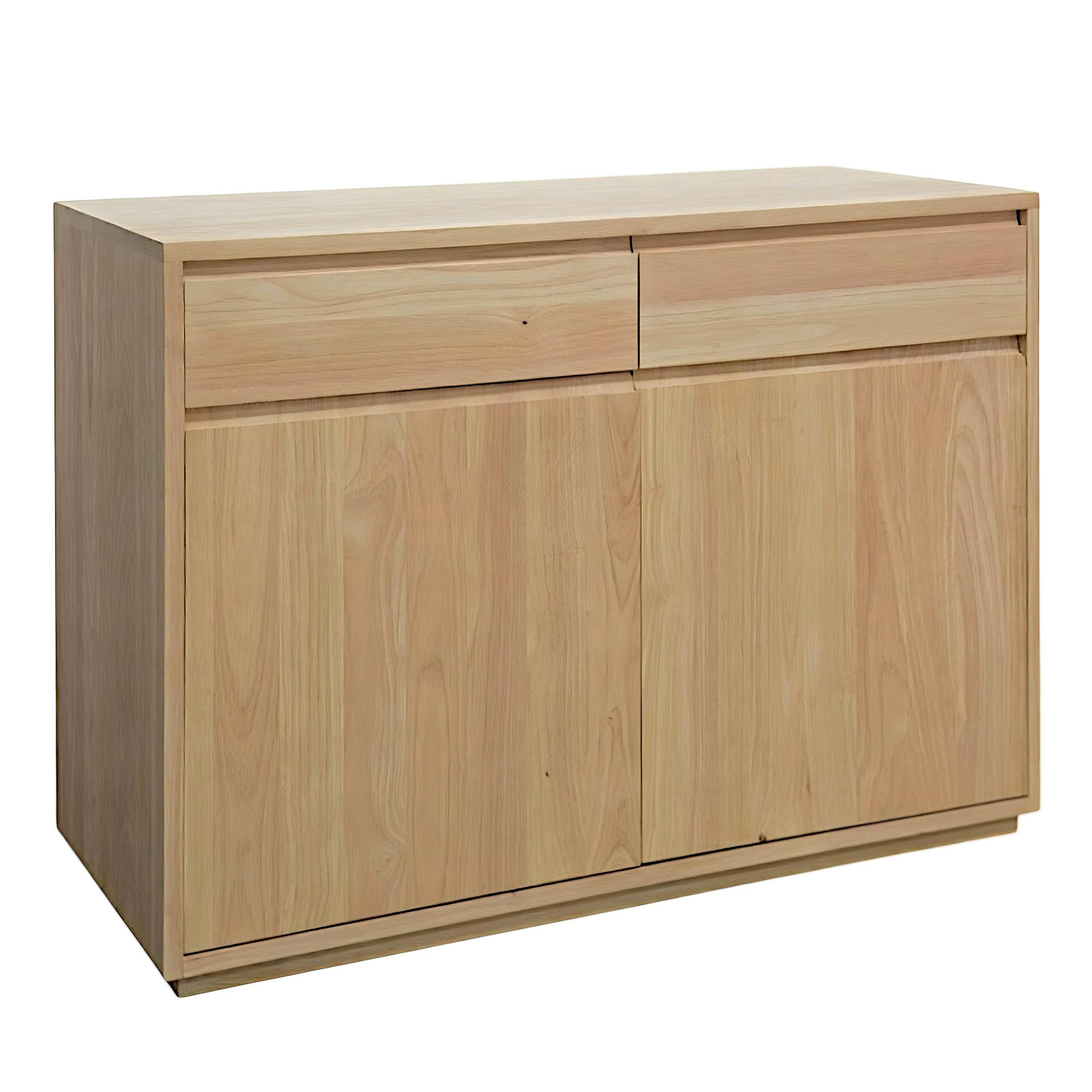 Buffet bas Hévéa 2 portes, 2 tiroirs 106x45x81cm BALTIC