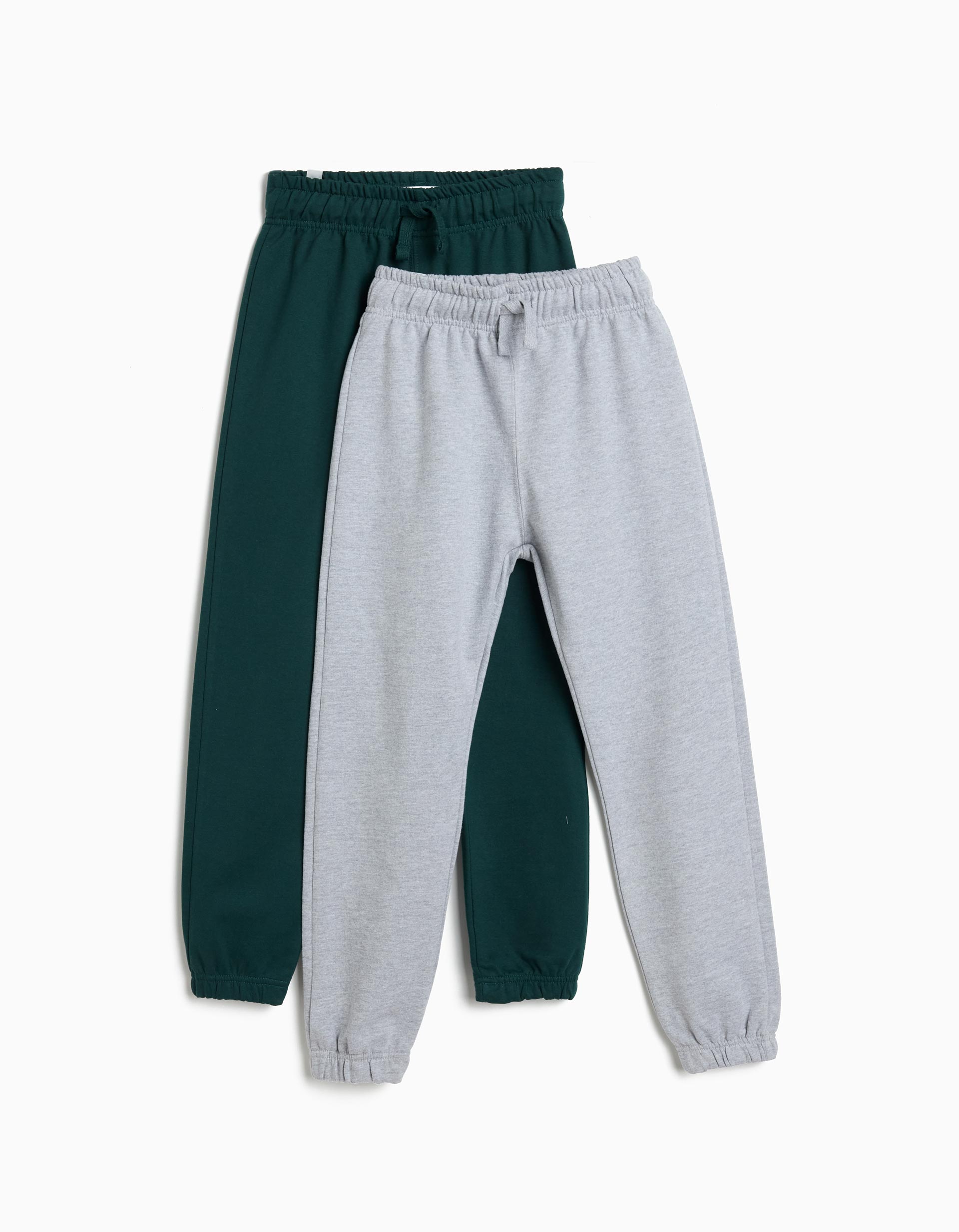 Pack 2 Joggers de Felpa, Menino, Cinzento Claro