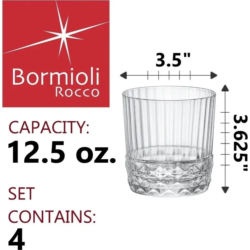 Whiskyglas 4er-Set America 20s