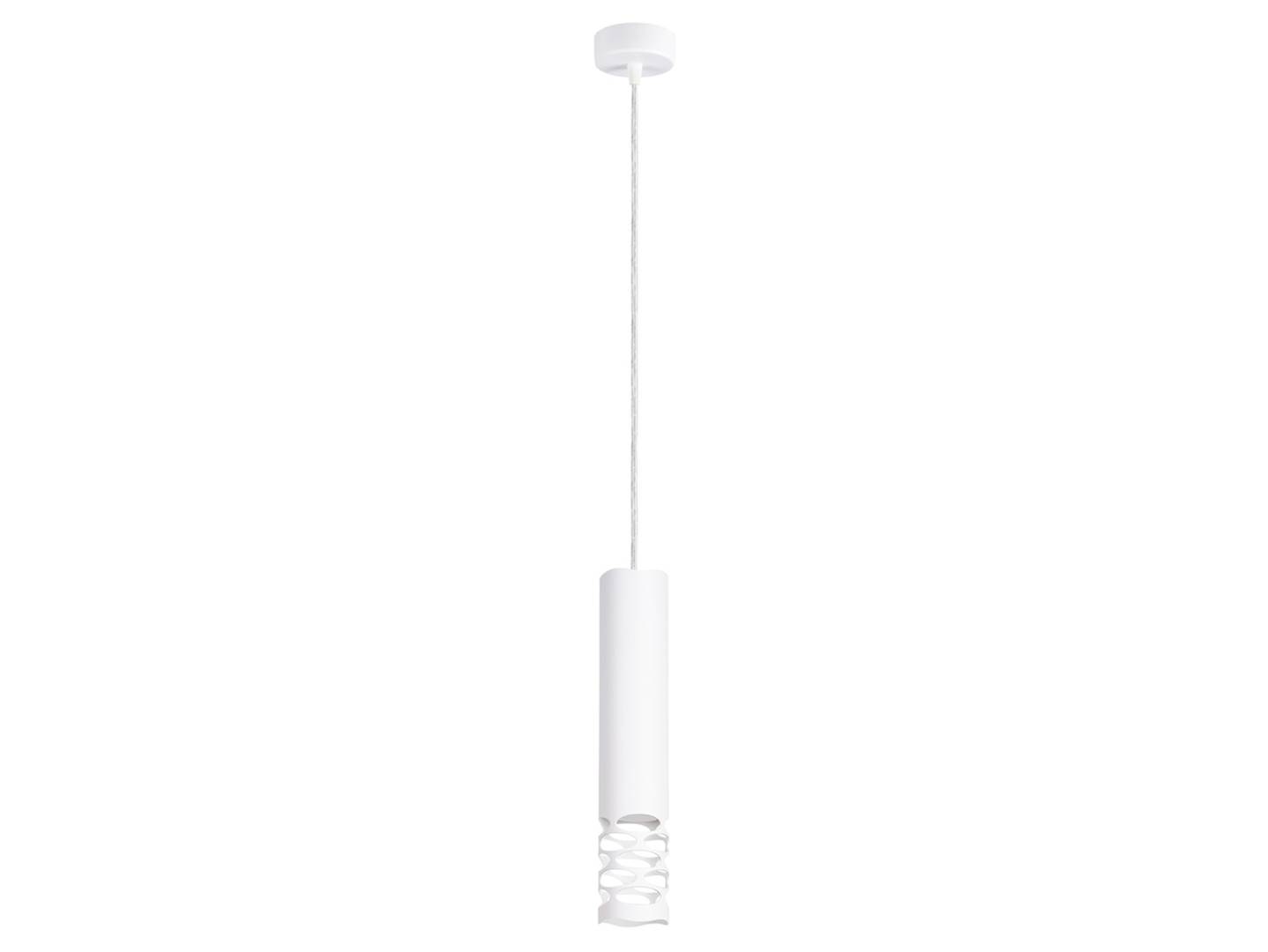Lampa wisząca Liro stalowa biała