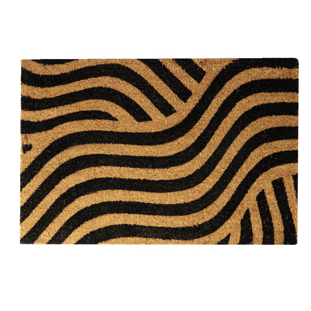 Paillasson coco rectangulaire vague 40x60cm