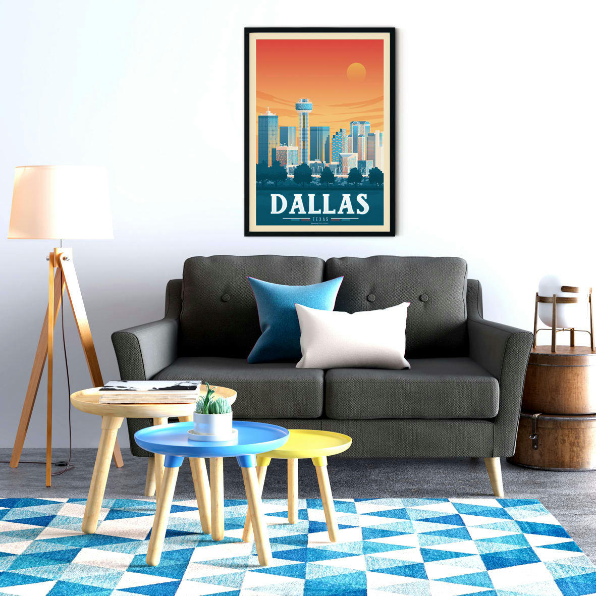 - Affiche Dallas  50x70 cm