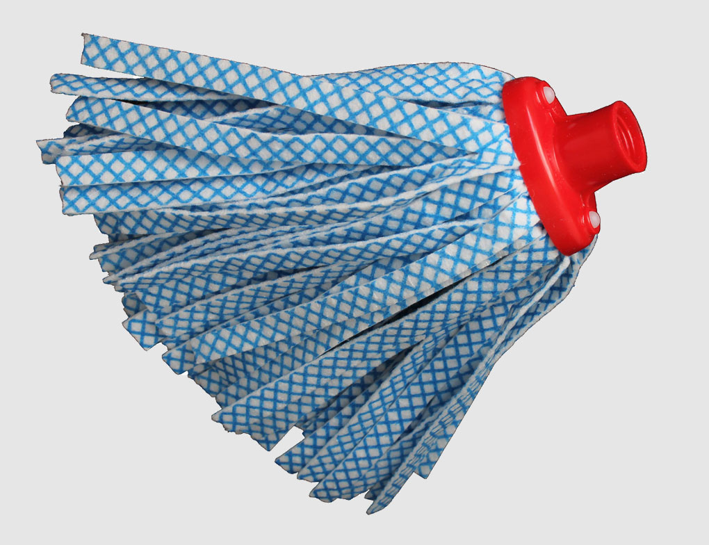 Wischmop Ersatzkopf Weiß, Blau