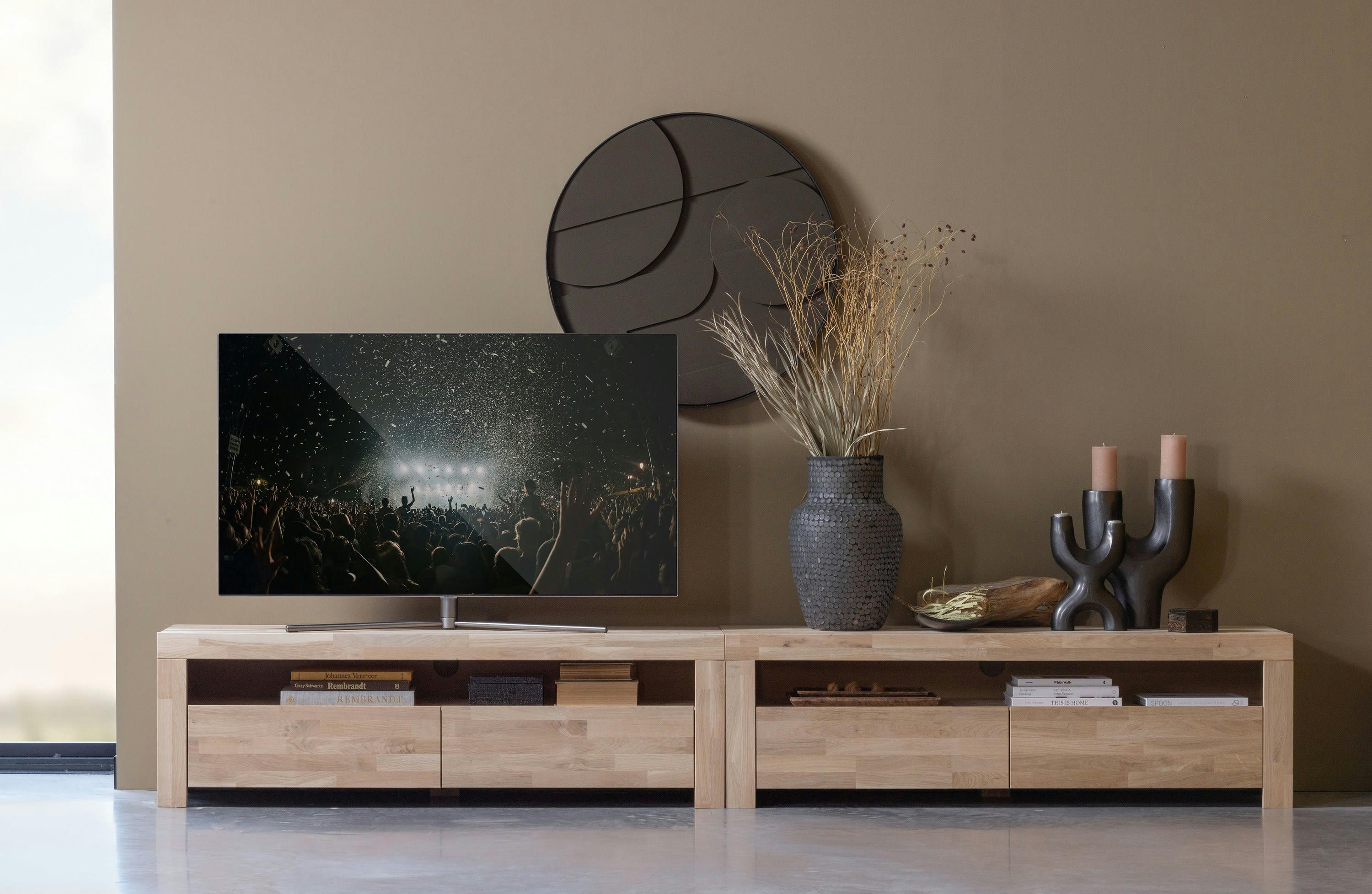 0 - Bougeoir en métal noir H30