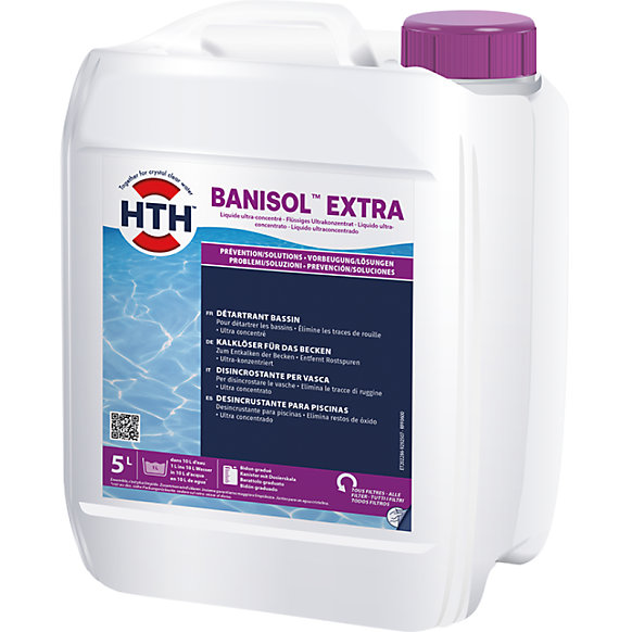 Détartrant liquide pour piscine hth BANISOL Extra - 5 litres - 5 litres