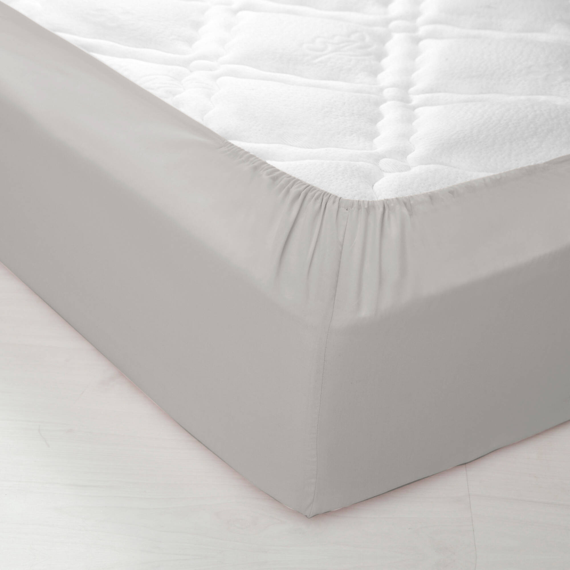 Drap-housse uni coton grands bonnets 40 cm