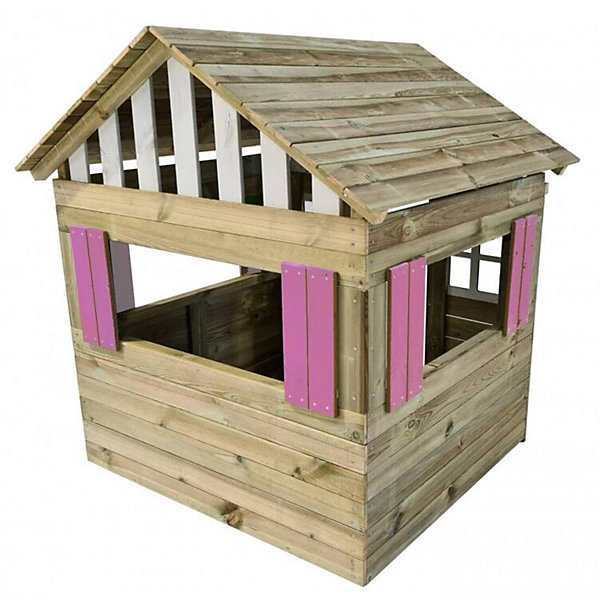 Maison d'enfant en bois Masgames LOLLIPOP XL Horeca rose