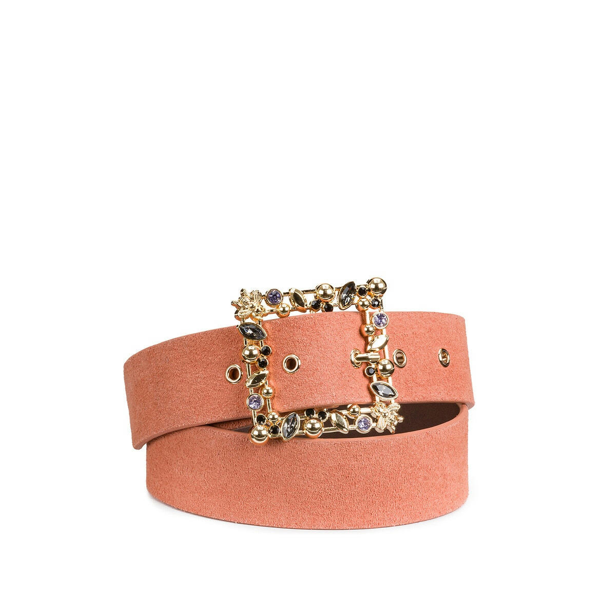 Ceinture en cuir boucle bijou