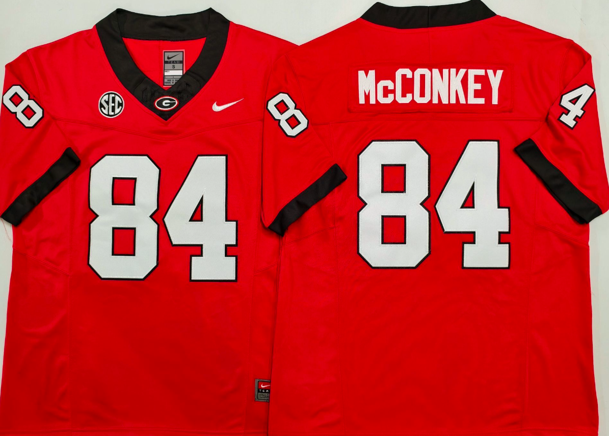 Ladd McConkey NCAA Georgia Bulldogs Nike Vapor Limited Jersey