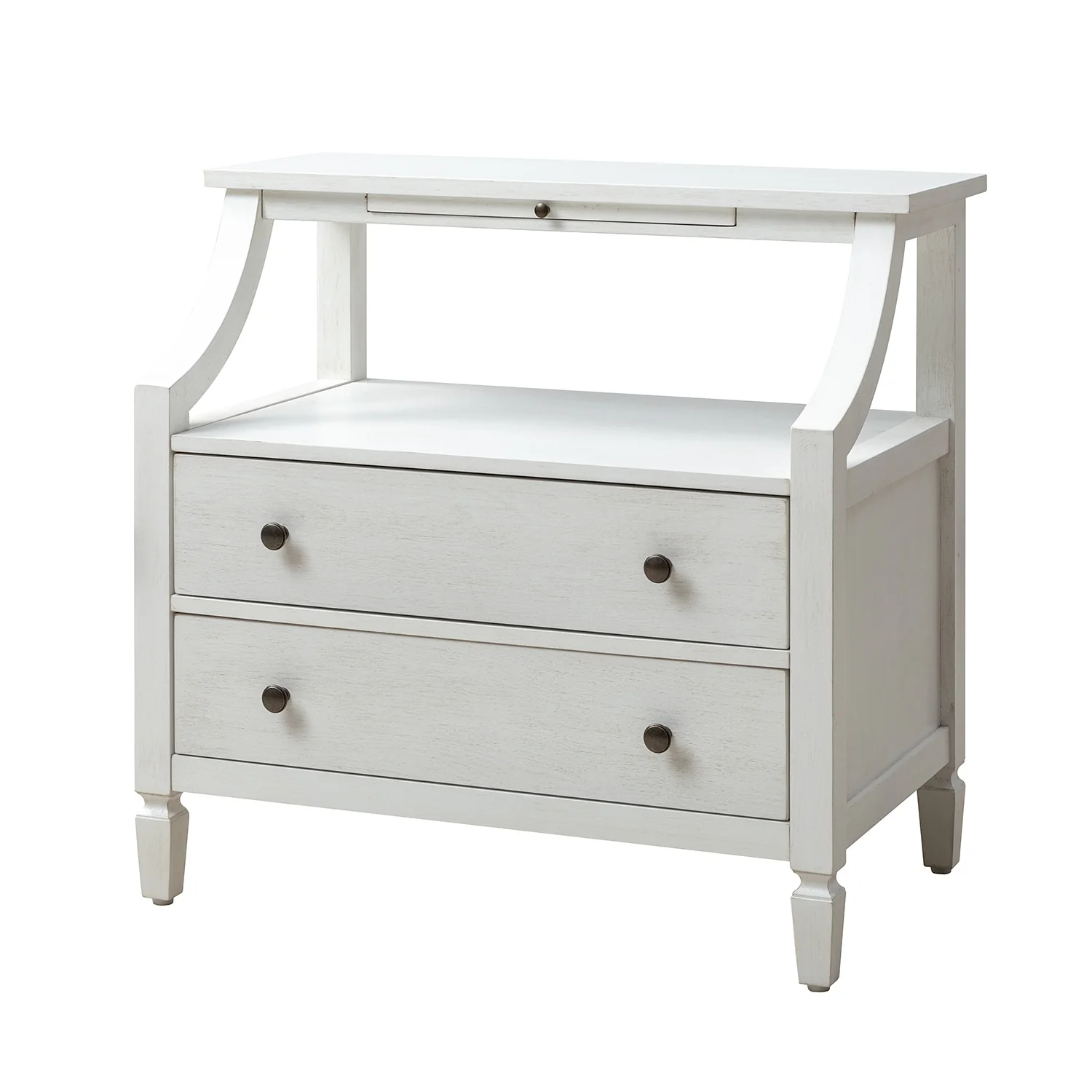 Jennifer 2 - Drawer Nightstand with Built-In Outlets and Pull-out Tray by HULALA HOME
