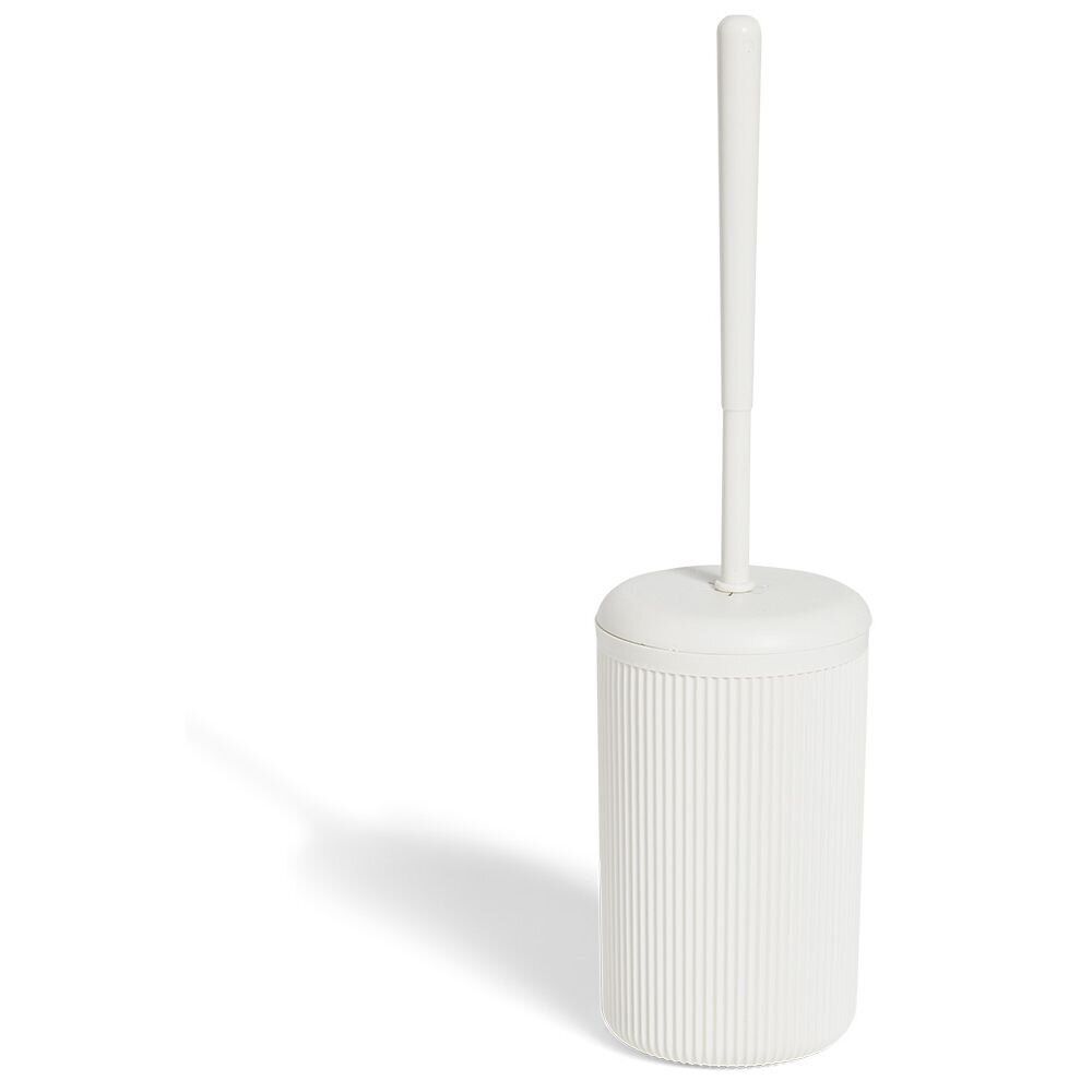 Brosse WC grise ou beige Ø9,5xH34cm.