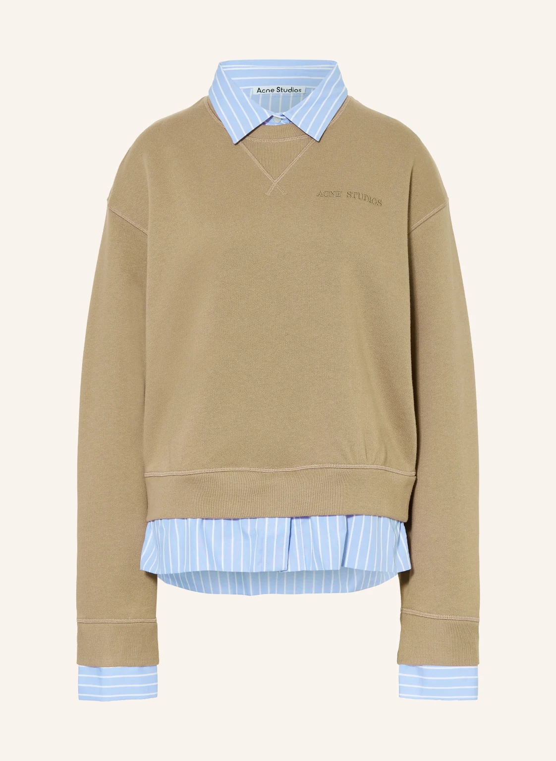Acne Studios Sweatshirt im Materialmix