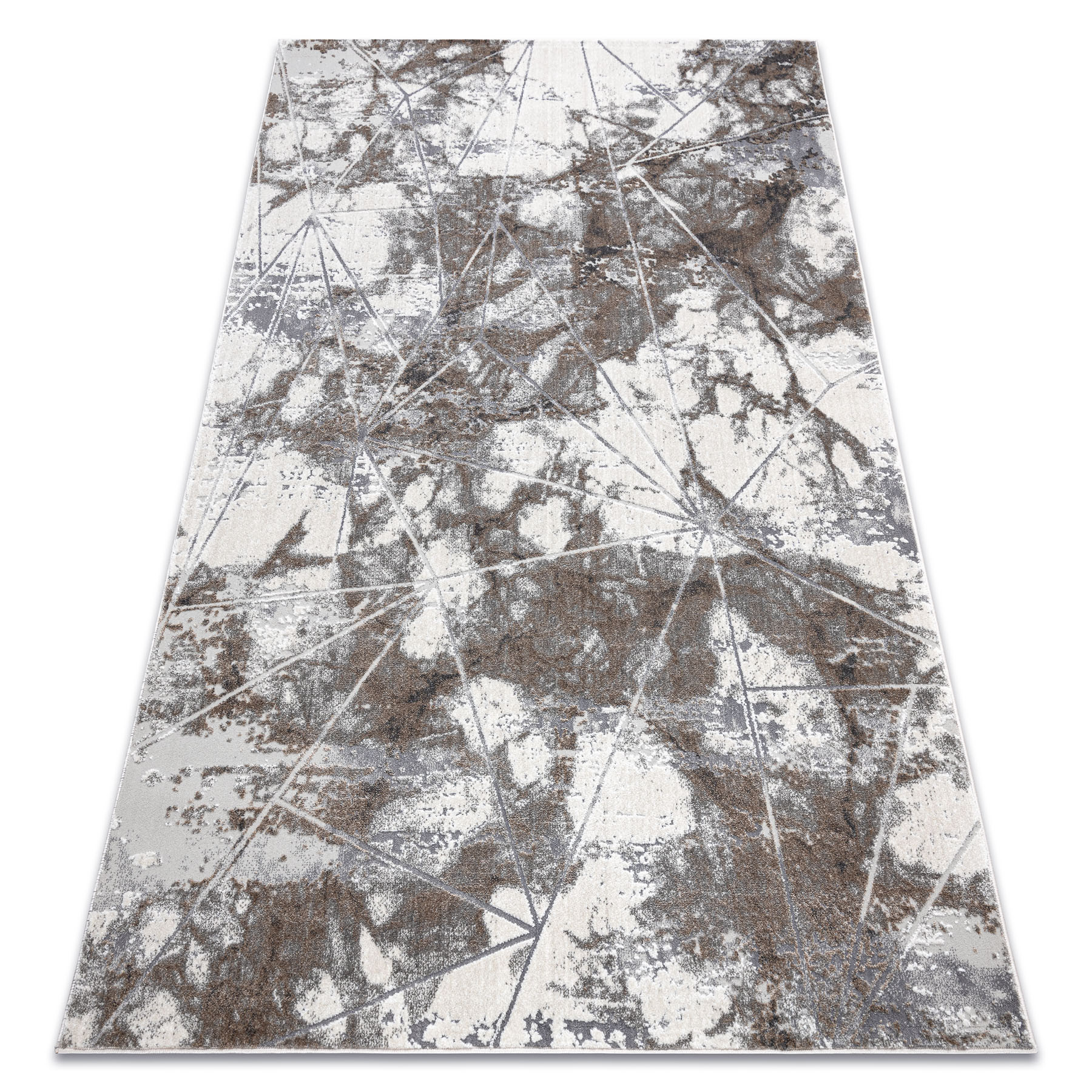 Dywan NOBLE nowoczesny 1515 64 Marmur, geometryczny - 80x150 cm
