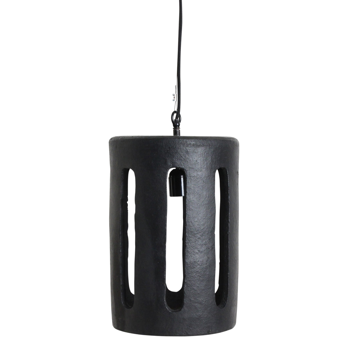 Raw materials hanglamp Terra Long Ark - zwart - 25x25x43 cm