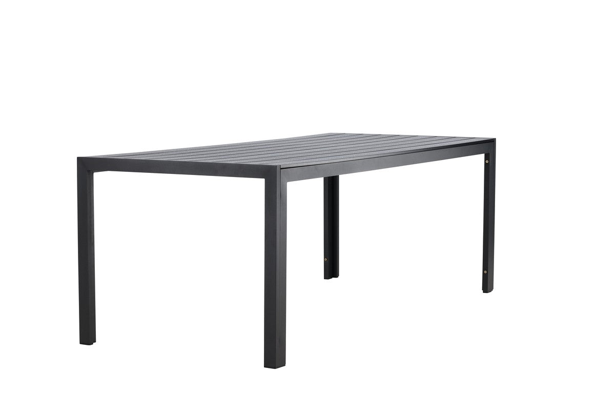 Rebellenclub Rechthoekige Tuintafel Cappero - 205 x 90 cm - Zwart