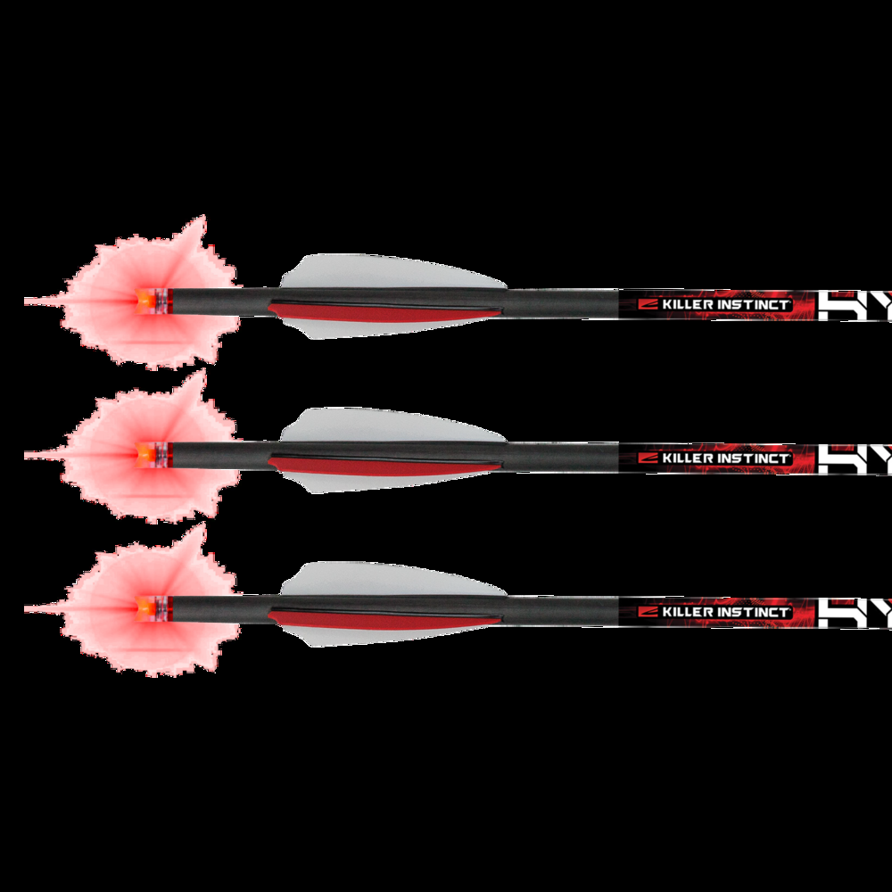 Killer Instinct Lighted Hypr™ Crossbow Bolts, 20-in, 3-pk