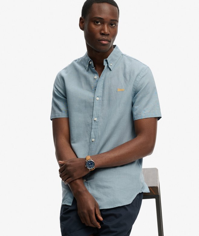 Cotton Linen Short Sleeve Shirt