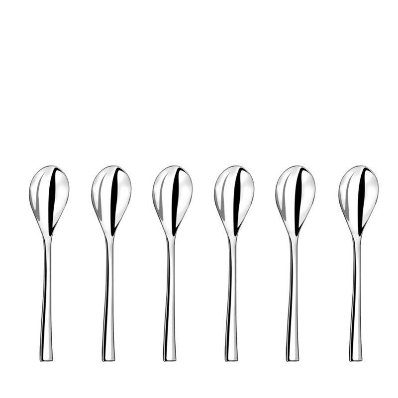 STEEL - Cuillère expresso en Acier Inoxydable - Lot de 6