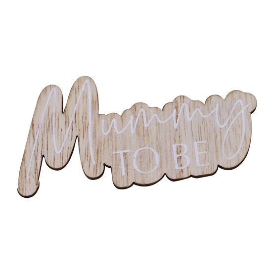 Ginger Ray Mummy-to-Be Wooden Badge