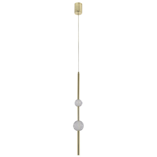 Lampa wisząca VAKU złota LED 1x8W Neutralna biel lm Light Prestige