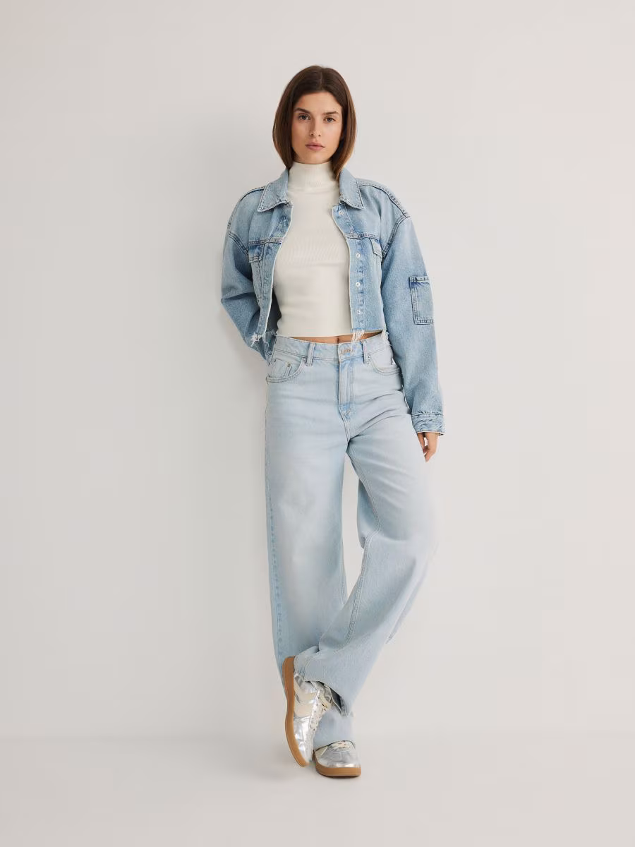 Blouse With Stand Up Collar