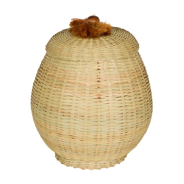 CESTO COM TAMPA 30 CM X 27 CM X 27 CM BURITI