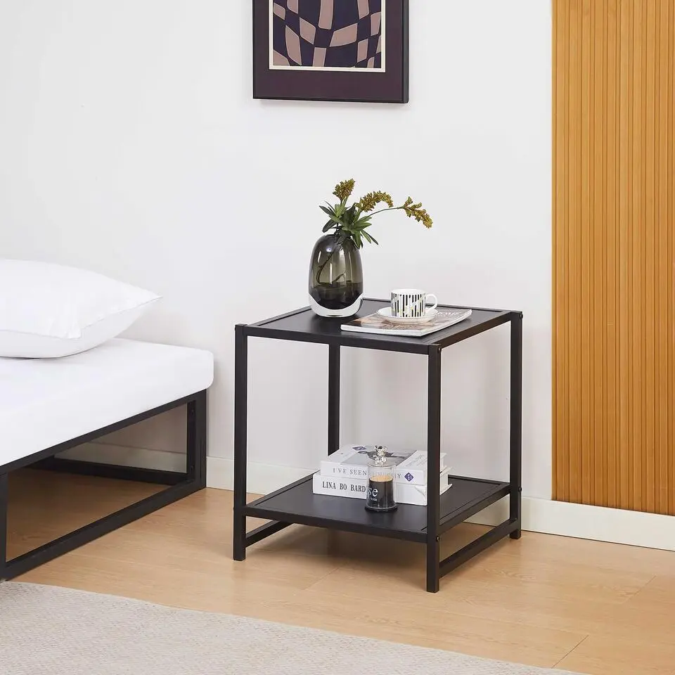 Bijzettafeltje Marek - 48x44x50cm - zwart