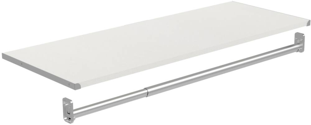 ClosetMaid Modular Shelf & Hang Rod Kit, White