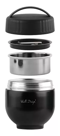 Termos obiadowy 680 ml Vialli Design - Fuori Czarny 1K.FUO.30299