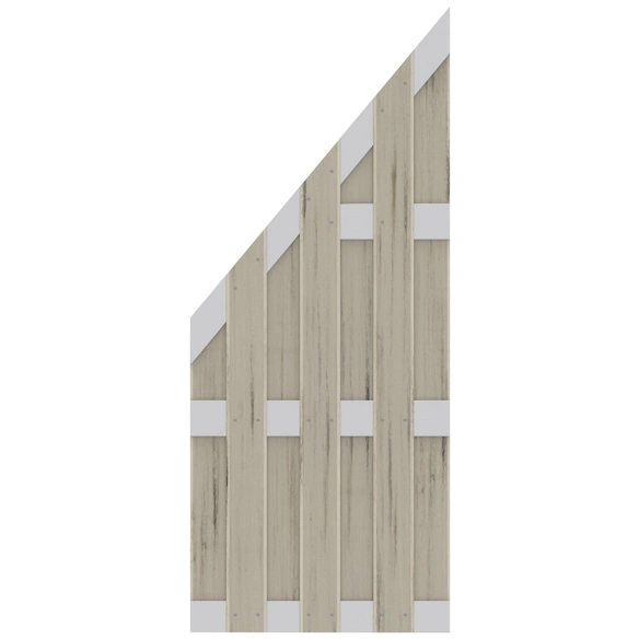 Abschlusselement »JUMBO«, Holz-Polymer-Werkstoffe (WPC), HxL: 179 x 179 cm cm
