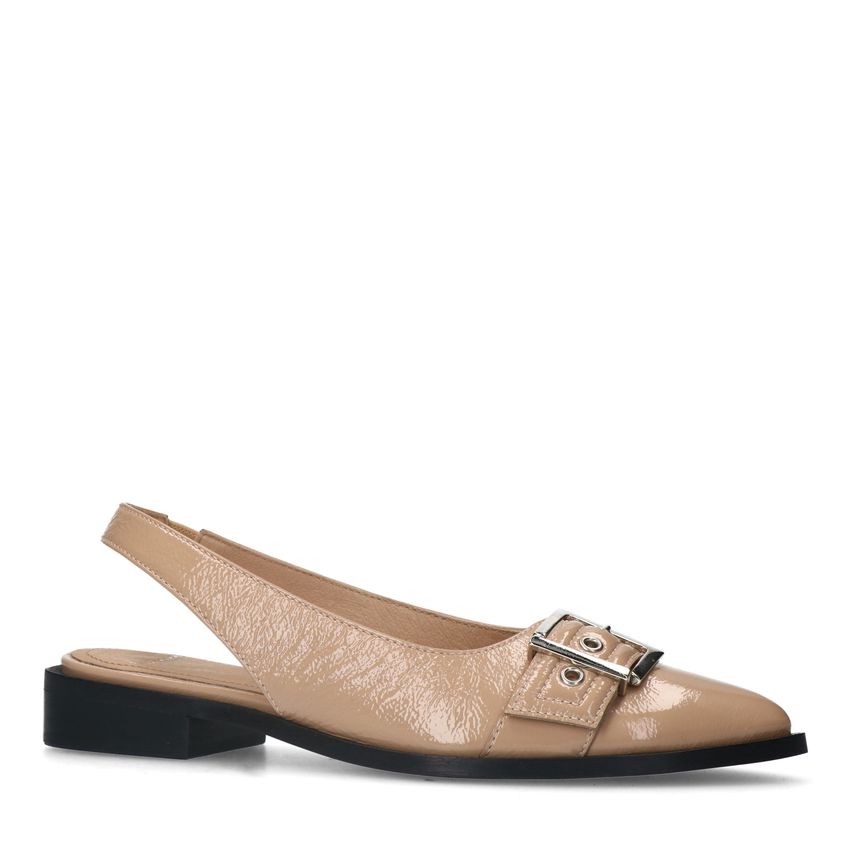 Manfield Roze lakleren slingbacks