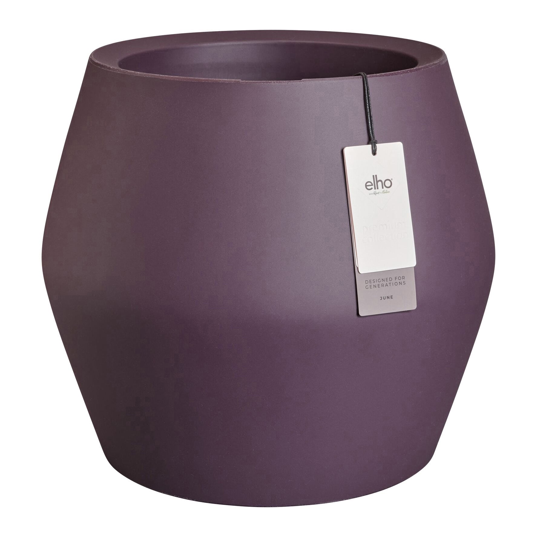 Elho June Split Low 46 - Vintage plum - Ø 46 x H 42 cm - Binnen en Bui