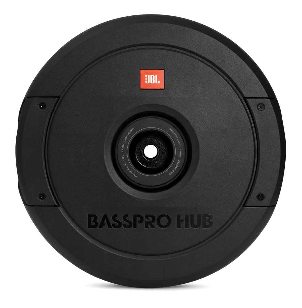 JBL BassPro Hub Spare Tire Subwoofer, Fiberglass with Rubber Surround