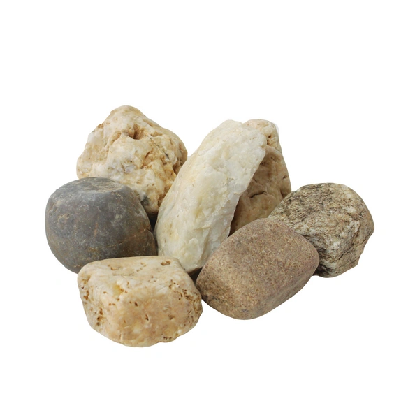 Kies »Rheinkies«, beige/braun/mehrfarbig