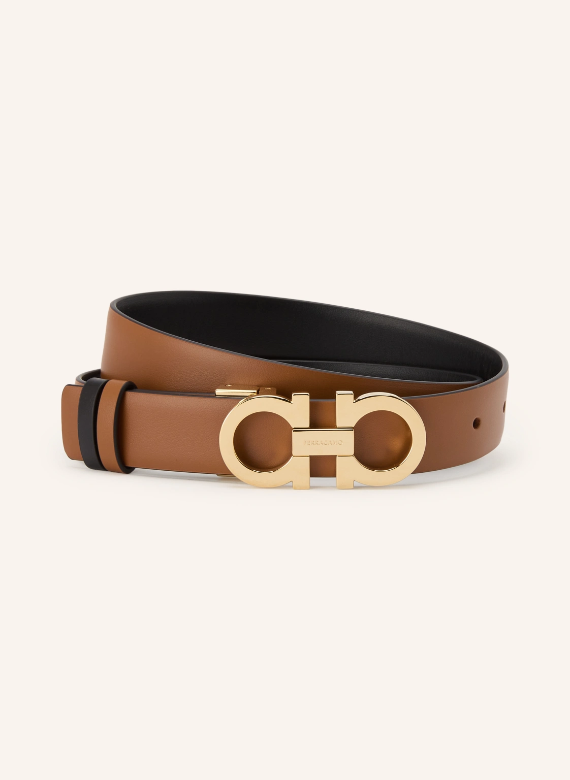 FERRAGAMO Ledergürtel zum Wenden