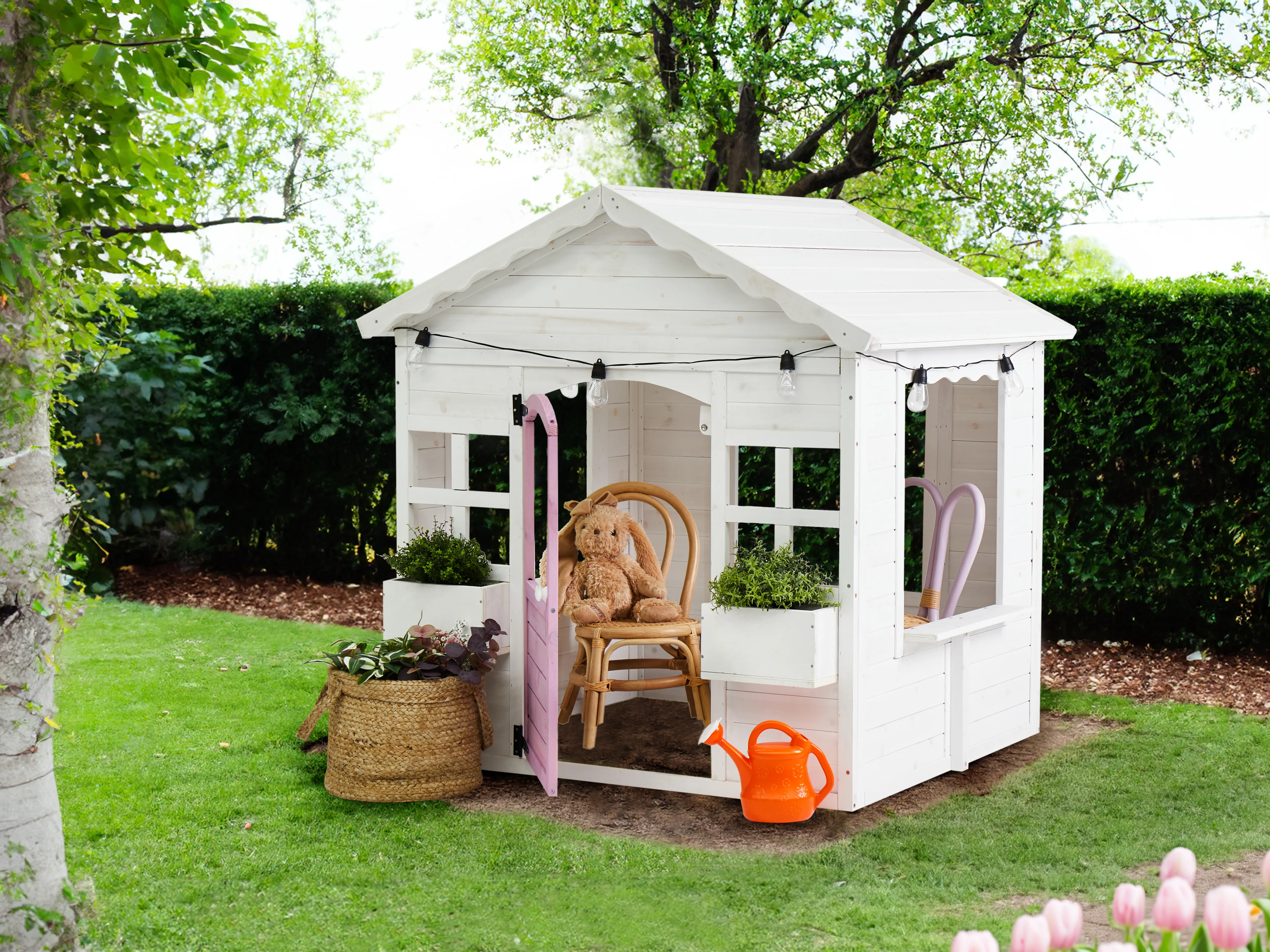 Garden Playhouse NIKAIA Fir Wood White