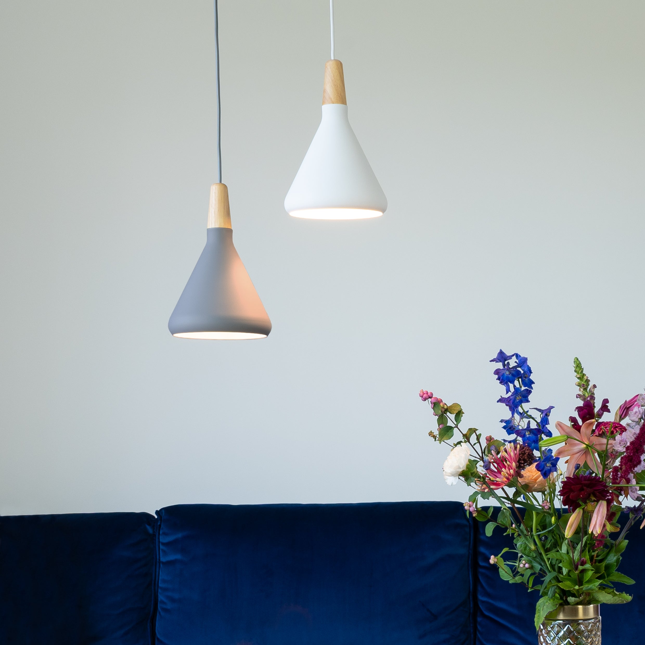 QUVIO Hanglamp langwerpig grijs - QUV5134L-GREY