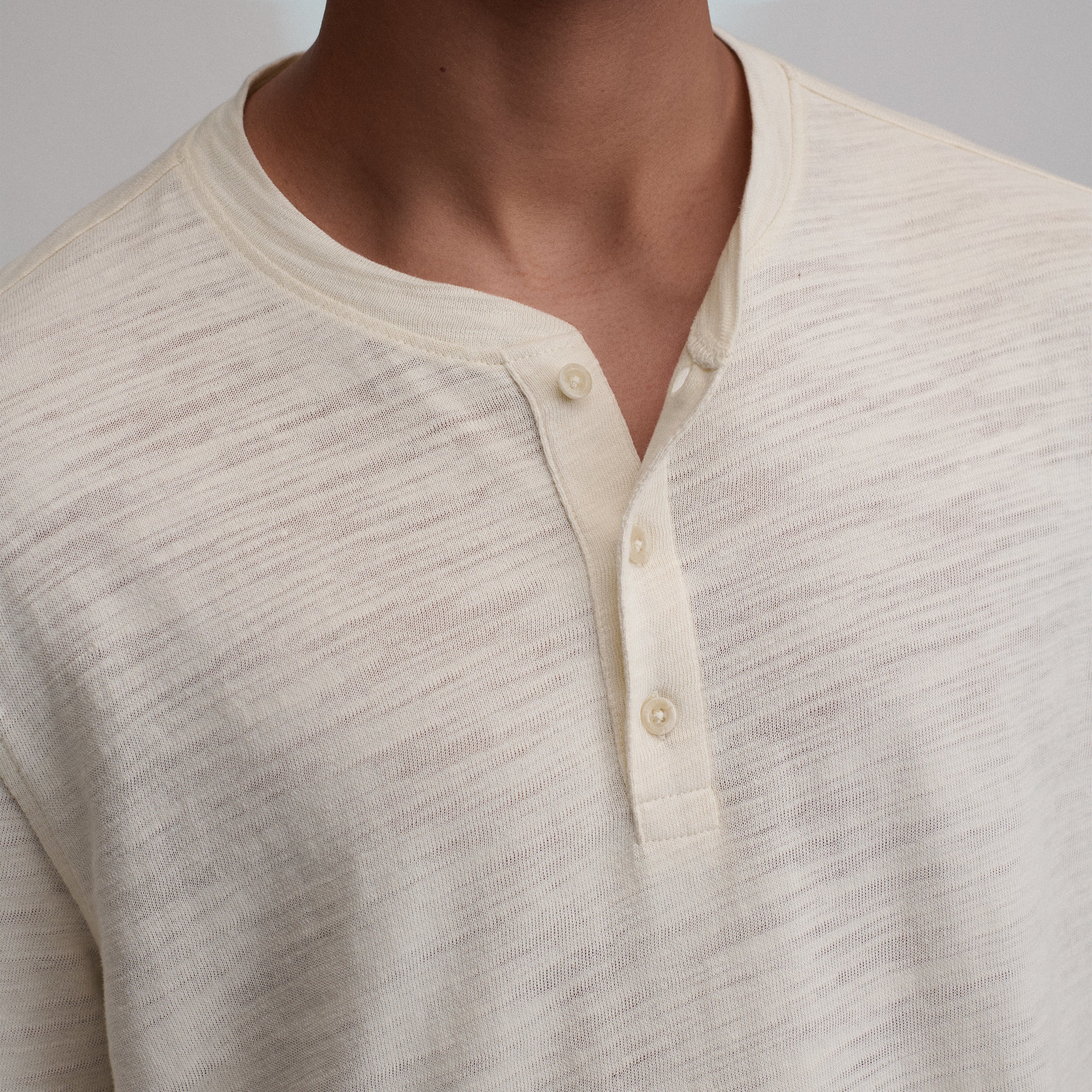 Men's Slub Jersey Henley