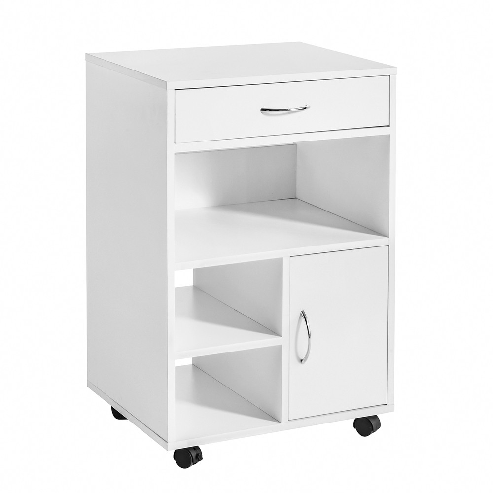 SoBuy Kontener biurowy z 1 szufladą Biały 50x40x75.5cm Nowoczesny FBT106-W