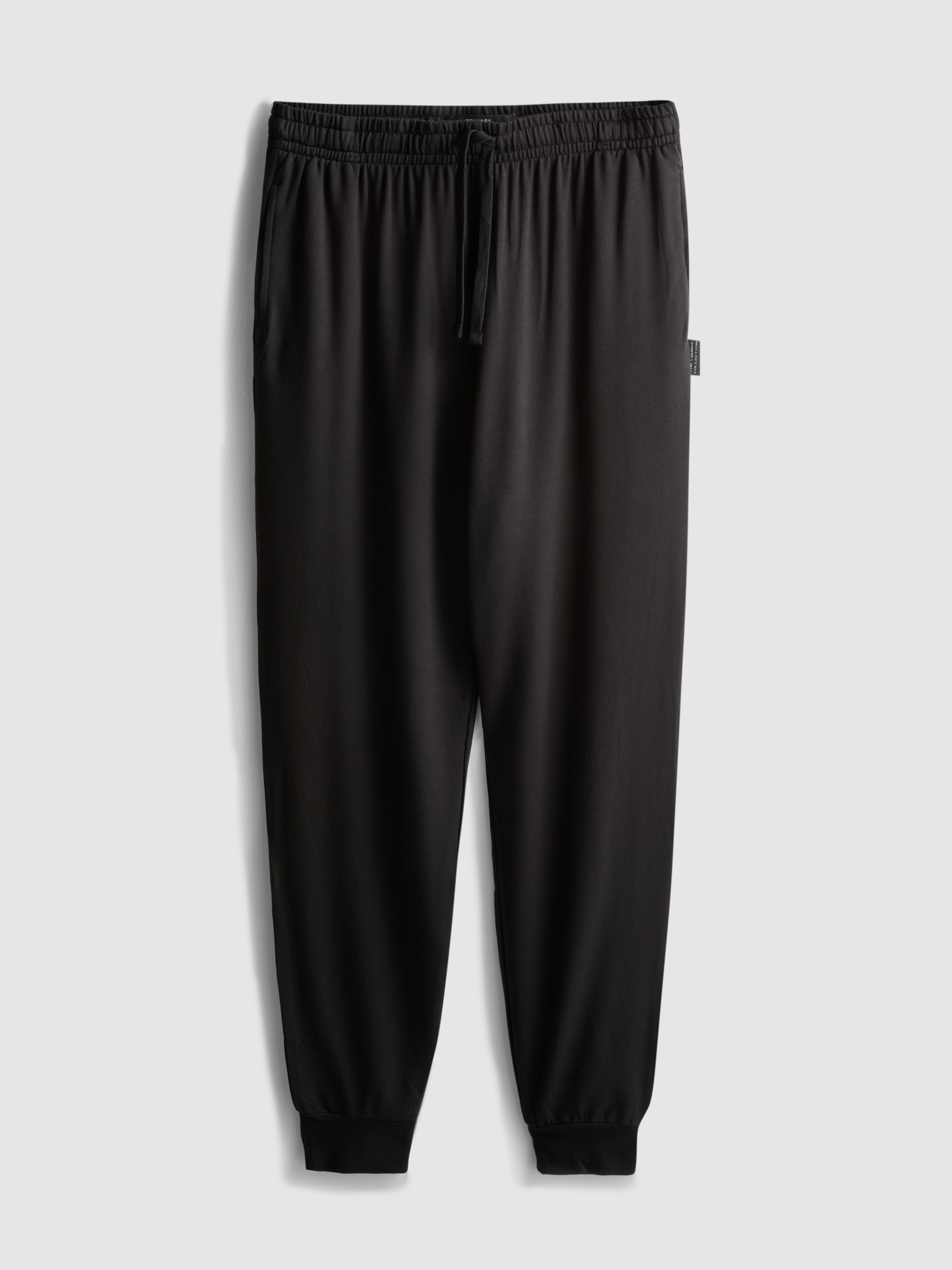 Cuffed-Leg Drawstring Pajama Bottoms