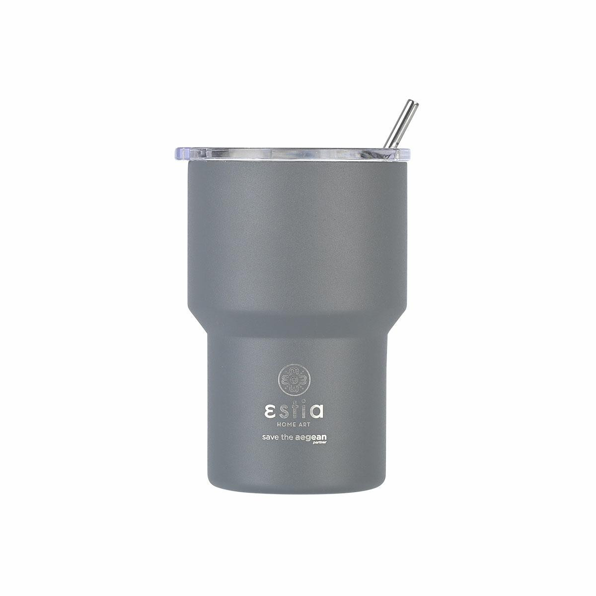 Kubek termiczny 400 ml Fjord Grey stalowy szary