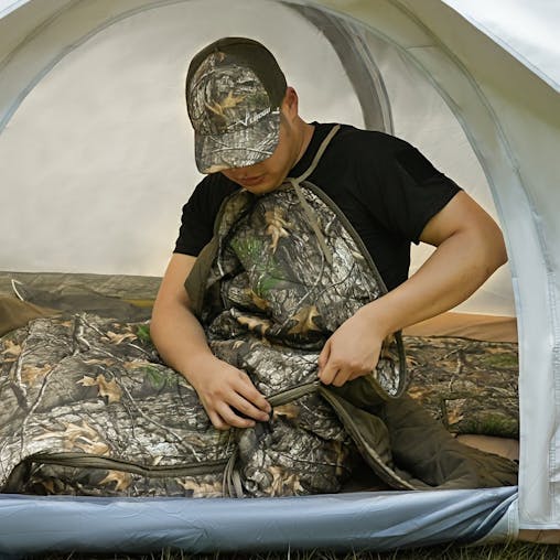 NNETM Camouflage Folding Sleeping Bag