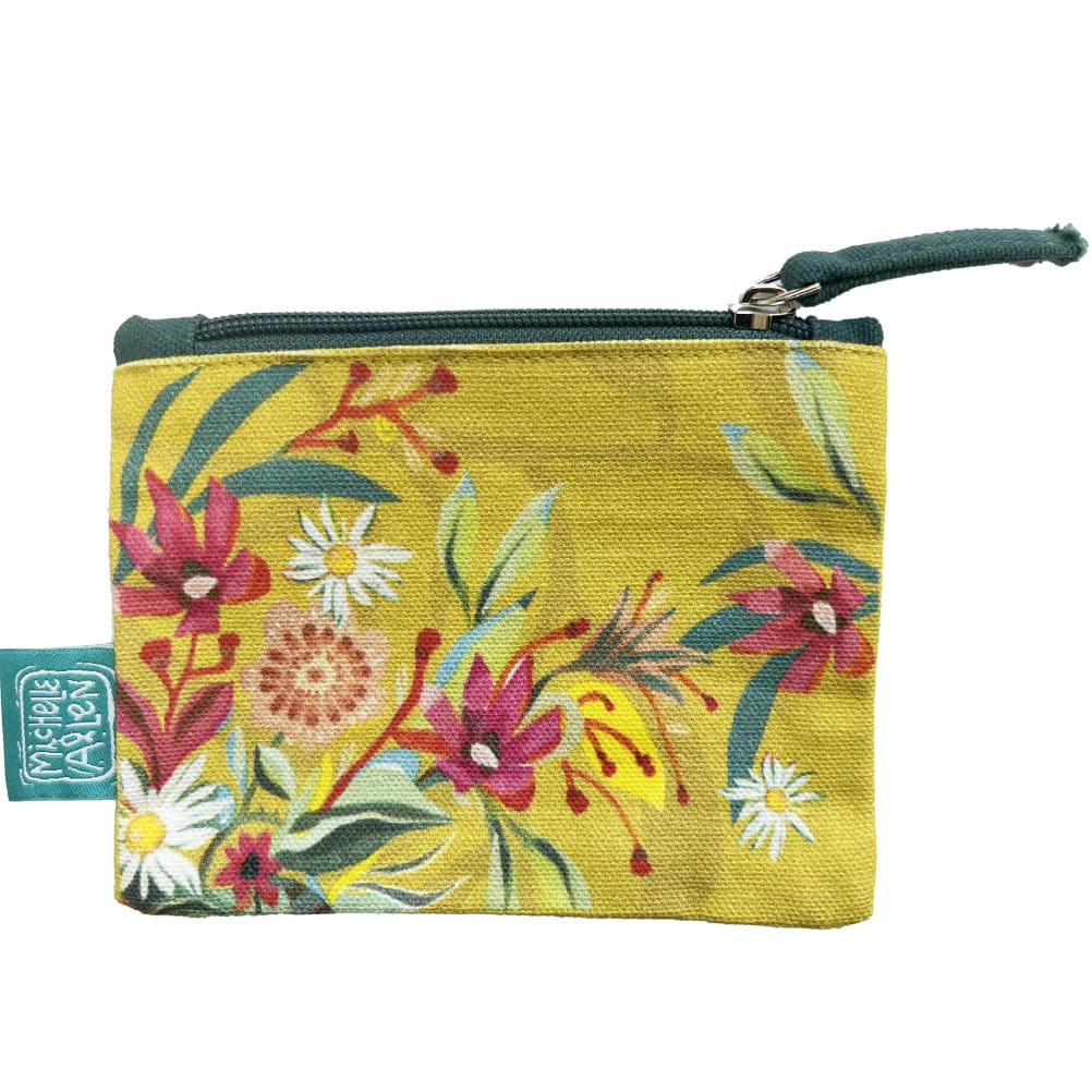 - Porte monnaie tasse de thé en coton décoré