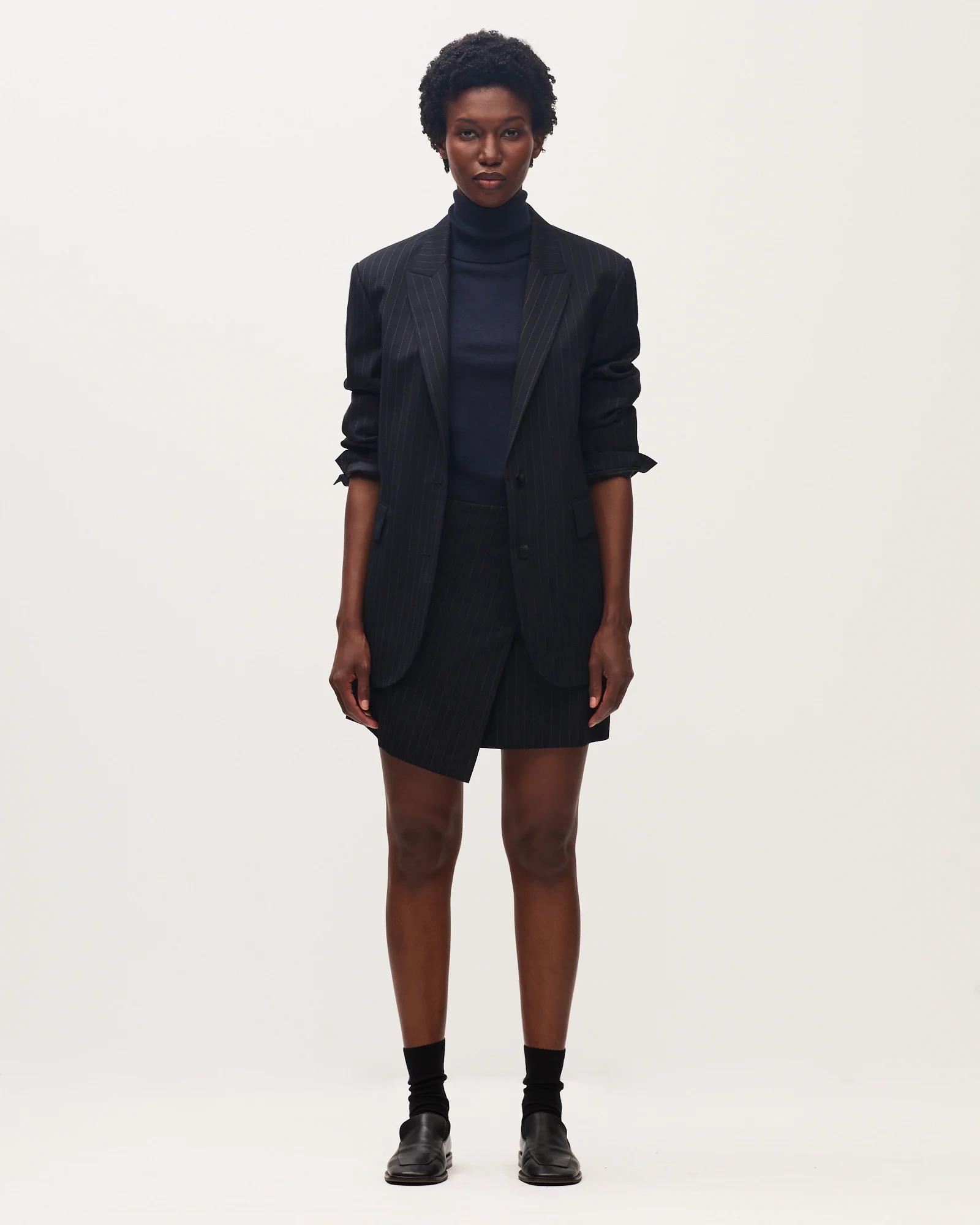 Jupe courte en laine