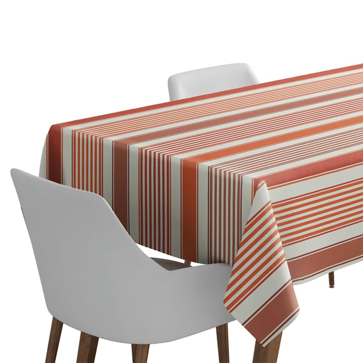 ORIO - Nappe enduite coton Rouge 160x160