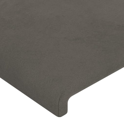 NNEVL Headboards 2 pcs Dark Grey 72x5x78/88 cm Velvet