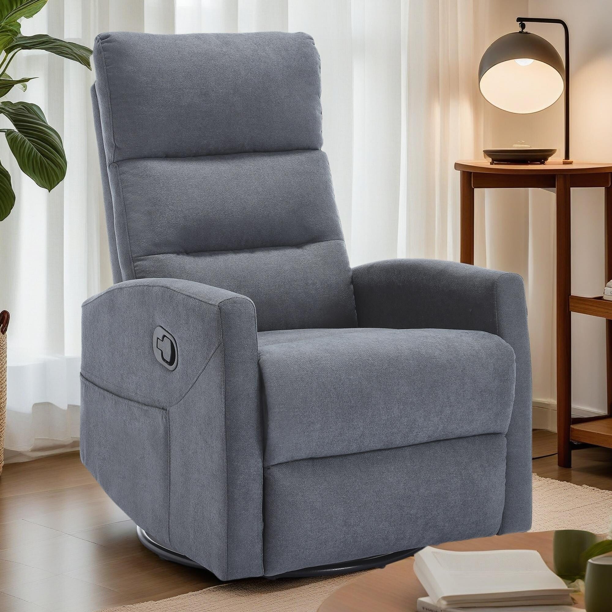 360° Swivel Rocker Manual Recliner Chair for Living Room