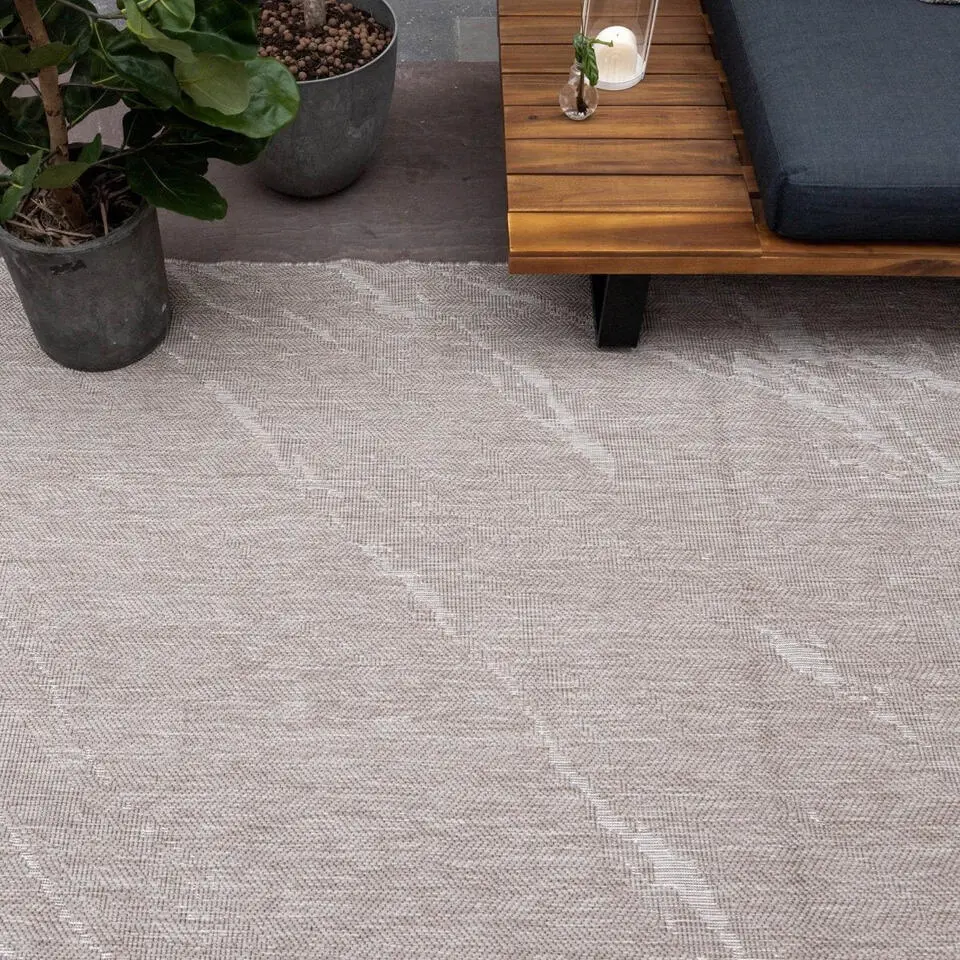 Eva Interior Buitenkleed Marble naturel/wit - 290 x 200 cm