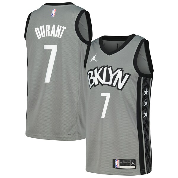 Kevin Durant Brooklyn Nets Nike Swingman Player Jersey - Statement Edition - Gray/Blue