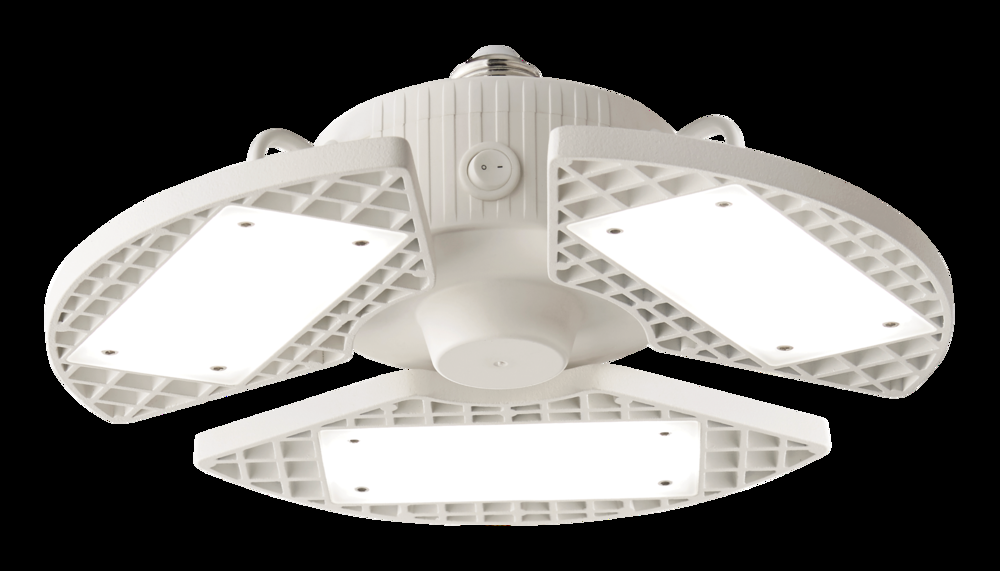 Garage Light with 3 Light Blades, 800 Lumens, Daylight, 400W